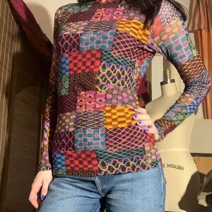 Johnny Was mesh shirt